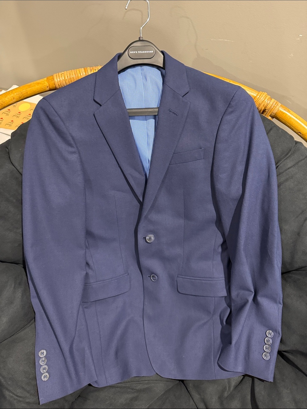 Egara Navy Blue Sport Coat - Two-Button Blazer